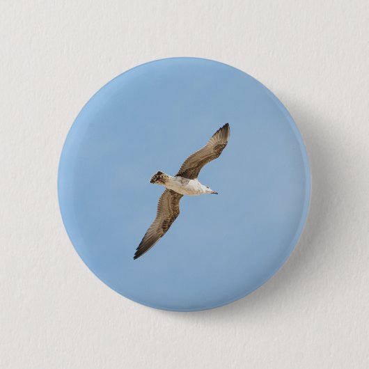 Badge Rond 5 Cm Mouette volante (Devant)