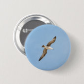 Badge Rond 5 Cm Mouette volante (Devant & derrière)