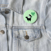 Badge Rond 5 Cm Mouffette Stinky d'amour (En situation)