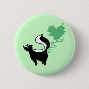 Badge Rond 5 Cm Mouffette Stinky d'amour