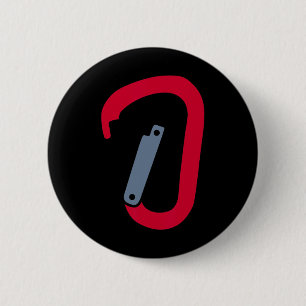 Badge Rond 5 Cm mousqueton d'escalade