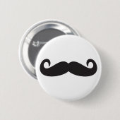 Badge Rond 5 Cm Moustache (Devant & derrière)