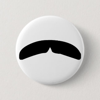 Badge Rond 5 Cm Moustache