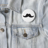 Badge Rond 5 Cm Moustache (En situation)