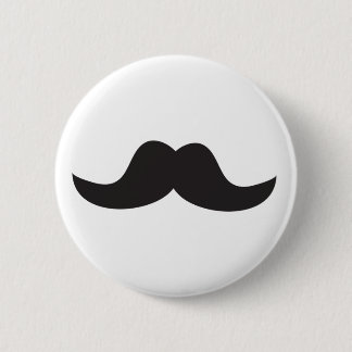 Badge Rond 5 Cm Moustache