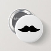 Badge Rond 5 Cm Moustache (Devant & derrière)