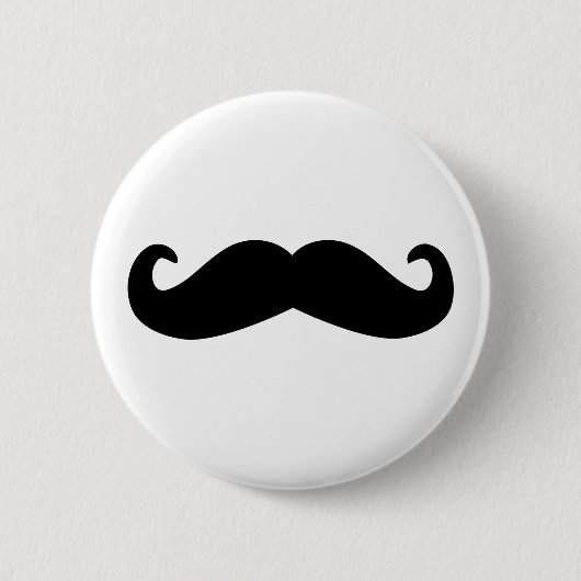 Badge Rond 5 Cm moustache (Devant)