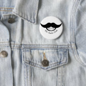 Badge Rond 5 Cm Moustache (En situation)