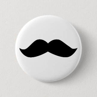 Badge Rond 5 Cm Moustache