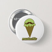 Badge Rond 5 Cm Moustache (Devant & derrière)