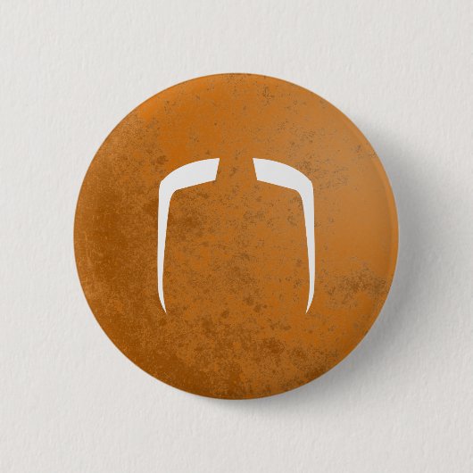 Badge Rond 5 Cm Moustache de Manchu de Fu (Devant)