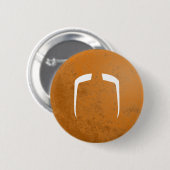 Badge Rond 5 Cm Moustache de Manchu de Fu (Devant & derrière)