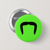 Badge Rond 5 Cm Moustache en fer à cheval (Devant & derrière)