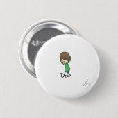 Badge Rond 5 Cm moustache i vous une question (Devant & derrière)