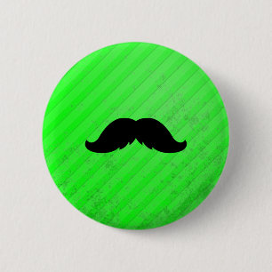 Badge Rond 5 Cm Moustache mexicaine