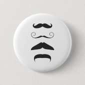 Badge Rond 5 Cm Moustache multiple (Devant)