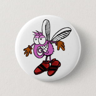 Badge Rond 5 Cm Moustique
