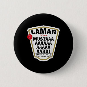 Badge Rond 5 Cm Moutarde Lamar Tv Off Utilise Ton Cœur - Moutarde