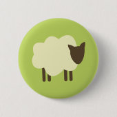 Badge Rond 5 Cm Mouton (Devant)