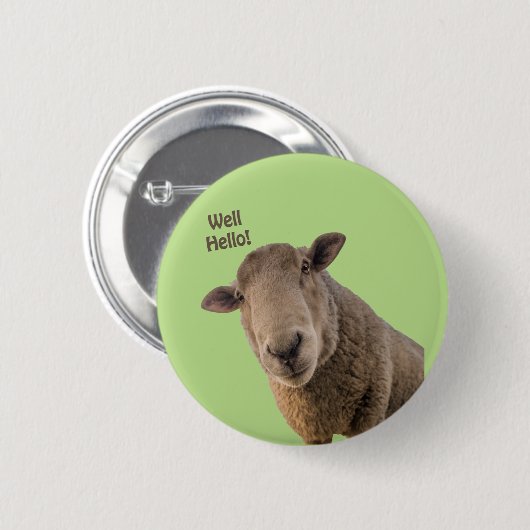 Badge Rond 5 Cm Mouton (Devant & derrière)