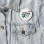 Badge Rond 5 Cm Mouton anti-guerre (En situation)