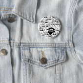Badge Rond 5 Cm mouton noir (En situation)