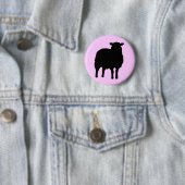 BADGE ROND 5 CM MOUTONS (En situation)