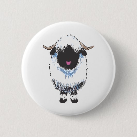 BADGE ROND 5 CM MOUTONS DU VALAIS BLACKNOSE (Devant)
