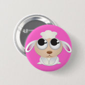Badge Rond 5 Cm Moutons mignons de bande dessinée (Devant & derrière)