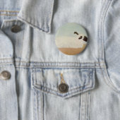 Badge Rond 5 Cm Moutons (par Milton Avery) (En situation)