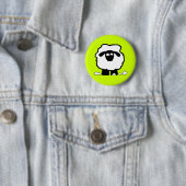 Badge Rond 5 Cm Moutons soumis à une contrainte (En situation)
