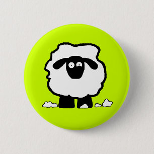 Badge Rond 5 Cm Moutons soumis à une contrainte
