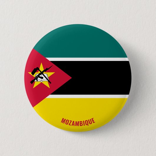 Badge Rond 5 Cm Mozambique Drapeau mignon Patriotique (Devant)