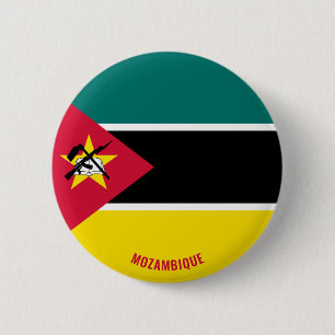 Badge Rond 5 Cm Mozambique Drapeau mignon Patriotique