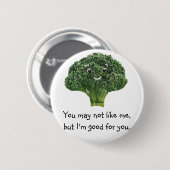 Badge Rond 5 Cm Mr.Broccoli (Devant & derrière)