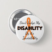 Badge Rond 5 Cm MS Ne juge pas ma poche d'invisibilité (Devant & derrière)