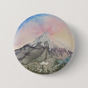 Badge Rond 5 Cm Mt. Bouton de lever de soleil de capot