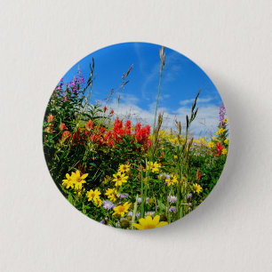 Badge Rond 5 Cm Mt. Fleur sauvage