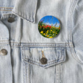 Badge Rond 5 Cm Mt. Fleur sauvage (En situation)