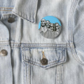 Badge Rond 5 Cm Mt Rushmore (En situation)
