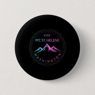Badge Rond 5 Cm Mt. St. Helens Washington Randonnée Alpinisme