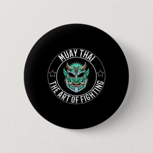 Badge Rond 5 Cm Muay Thai Oni - Boxe Thaïlandaise Et Kickboxing _1