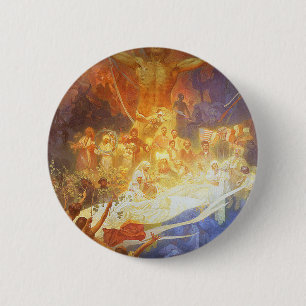 Badge Rond 5 Cm Mucha - apothéose des Slaves