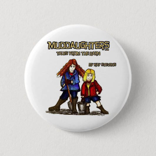 Badge Rond 5 Cm Muddaughters - contes de la grange (Devant)