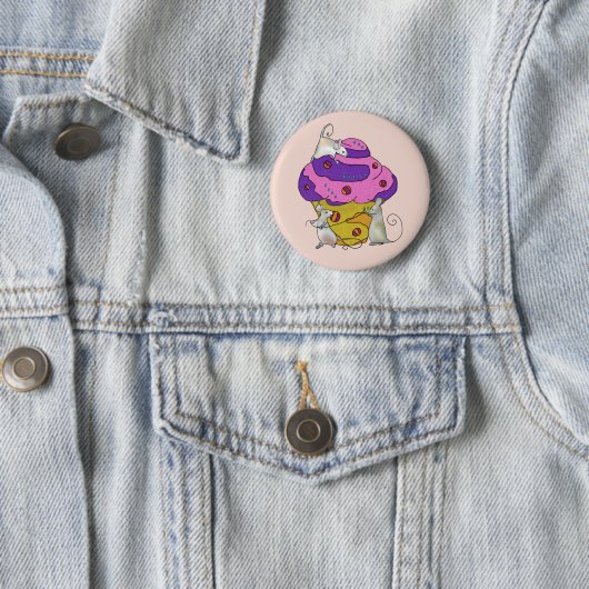 Badge Rond 5 Cm Muffin (En situation)