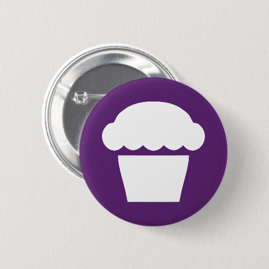 Badge Rond 5 Cm muffin simple cupcake (Devant & derrière)