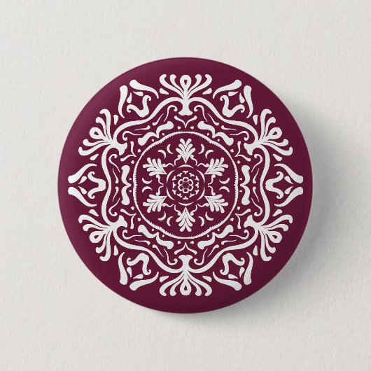 Badge Rond 5 Cm Mulberry Mandala (Devant)