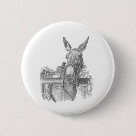 Badge Rond 5 Cm mules d'âne (Devant)