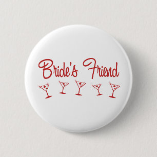 Badge Rond 5 Cm MultiMartini-BridesFriend-Rouge