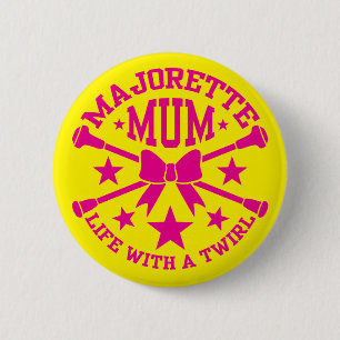 Badge Rond 5 Cm Mum Majorette